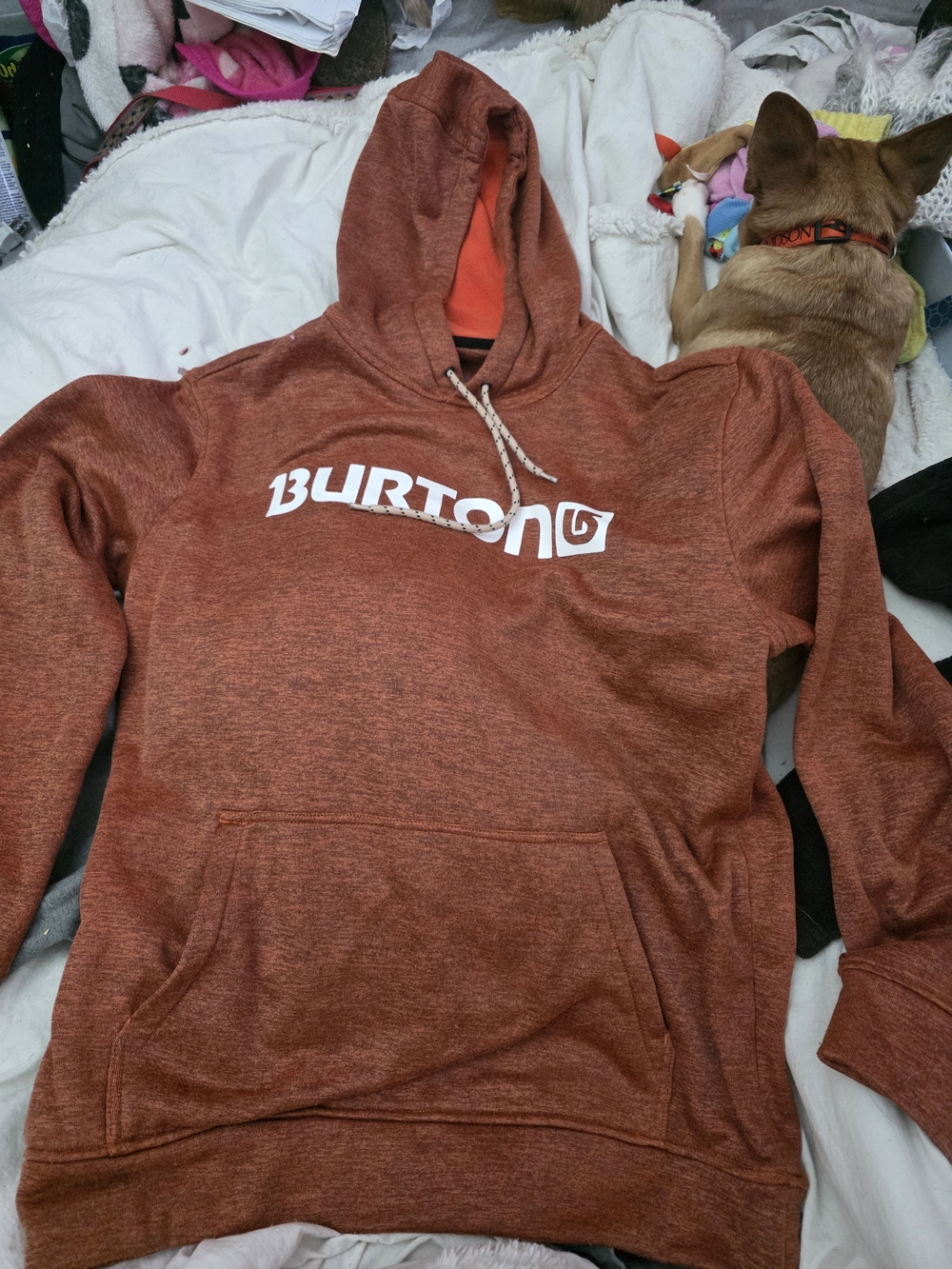 Burton Rust-Orange Pullover Hoodie
